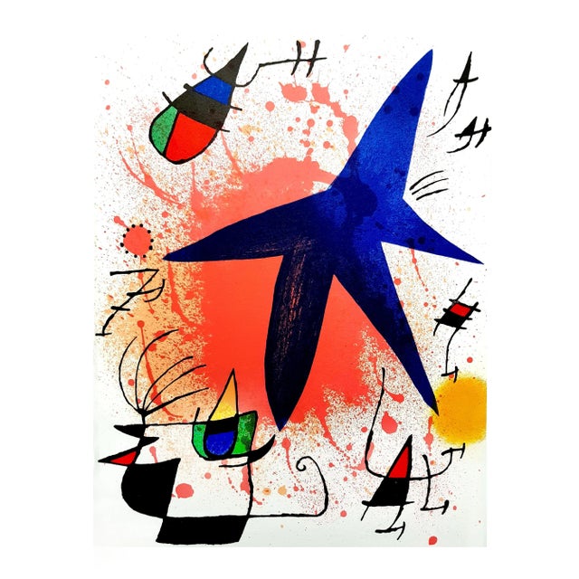 Joan Miro - Original Abstract Lithograph 1981 For Sale - Image 9 of 10
