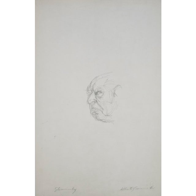 Alberto Giacometti, Head of Igor Stravinsky, 1963, Original Lithograph For Sale - Image 9 of 9