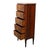 This antique Louis XVI style lingerie chest, dating to approximately 1900, is crafted from mahogany and features intricate...