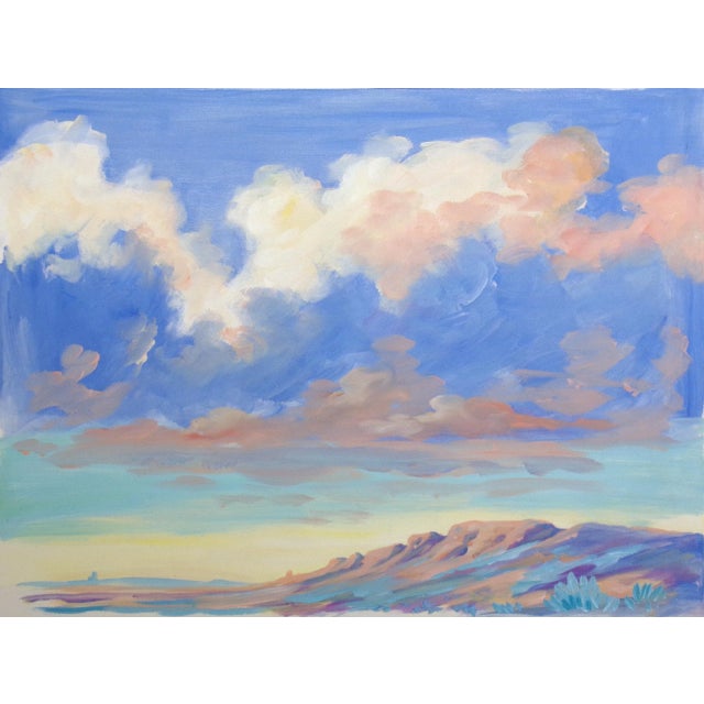 "Ballad" unframed original monoprint on paper (see definition of monoprint below) by Kristen Olsen. Hand signed and titled...