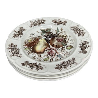 Vintage Johnson Brothers Windsor Ware “Windsor Fruit” 8” Plates-Set of 4 For Sale