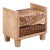 A Cerused Oak Cube Bench With Deer Hide Upholstery, in the Manner of Jean-Michel Frank For Sale