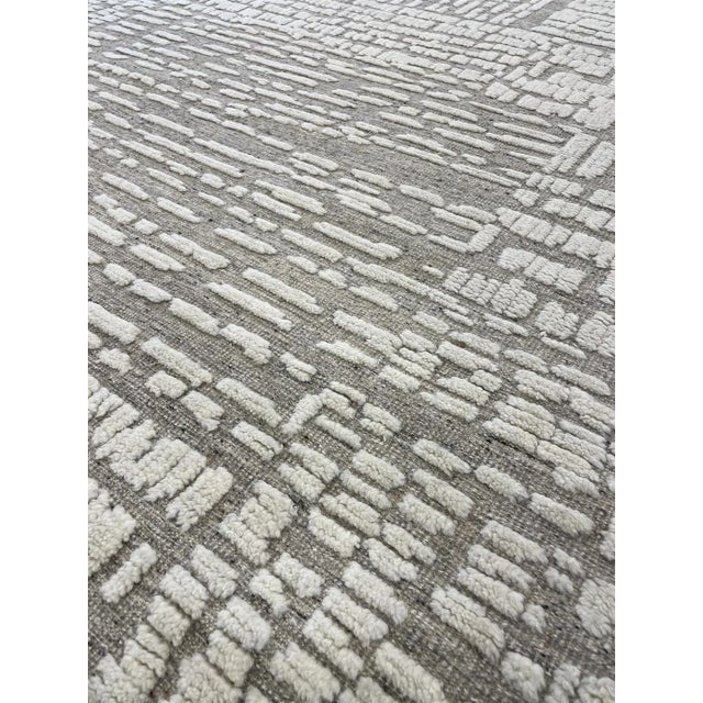 Modern Handmade Modern Wool Rug. 09'00" X 12'03" For Sale - Image 3 of 4