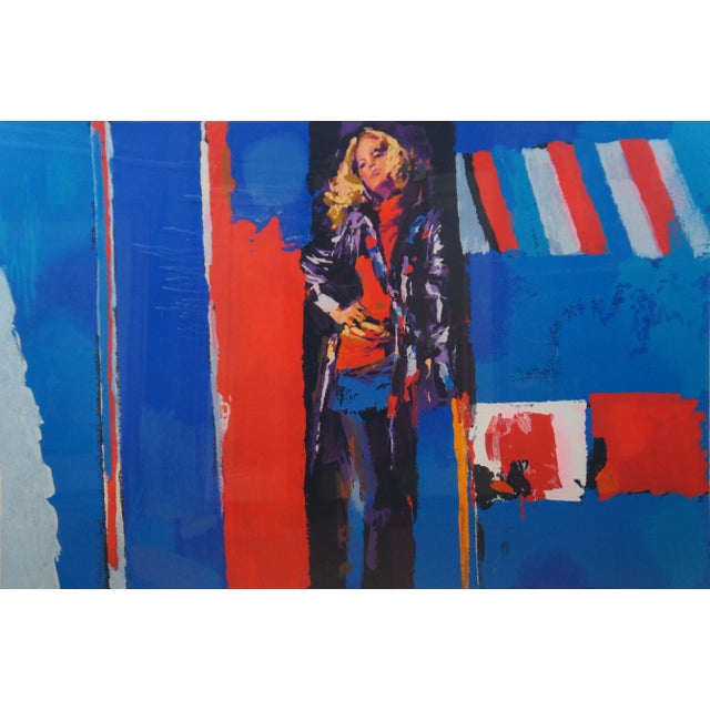 1976 Nicola Simbari Italian Serigraph Nanette Modern Woman Print For Sale - Image 6 of 13