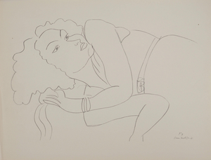 Henri Matisse, Femme à la chevelure bouclée, Lithograph