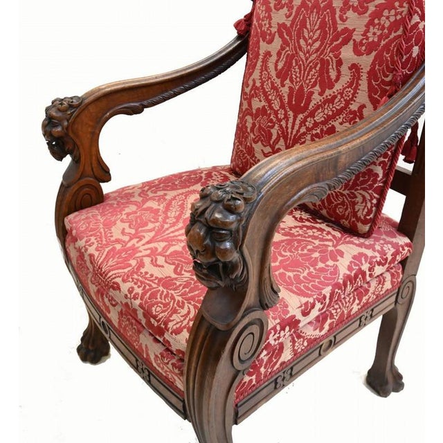 Set of French Chairs in Walnut For Sale - Image 3 of 5