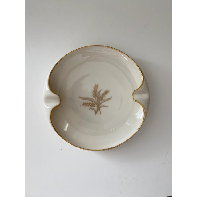 1940s Vintage 1940s Lenox Wheat Harvest Ashtray, China For Sale - Image 5 of 5