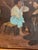 Antique European Genre Oil Painting of Man and Child in Workshop - Unsigned For Sale - Image 11 of 11