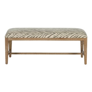 Bench in Grey Zebra & whitewash For Sale