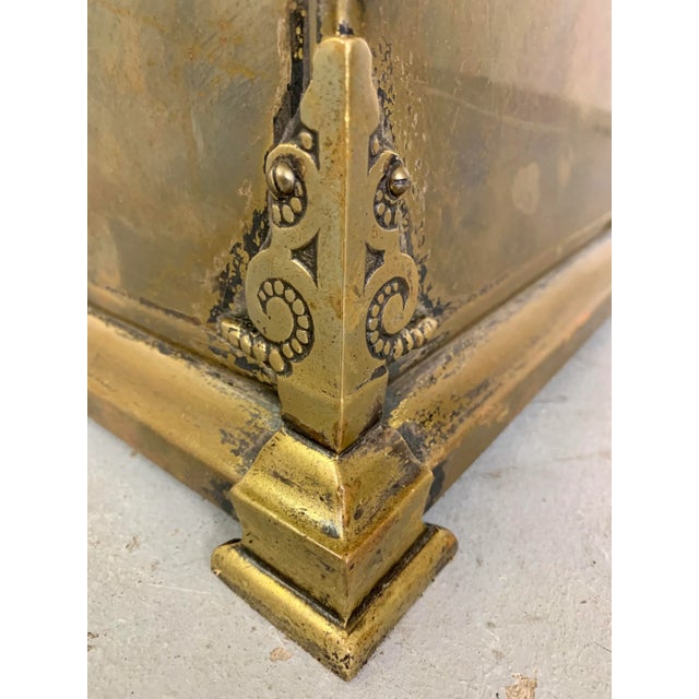 Antique Brass Coal Bucket For Sale In Dallas - Image 6 of 13