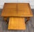 Vintage Queen Anne Style Parquet Style Top Carved Coffee Table W/ Pull Out Tray For Sale In Kansas City - Image 6 of 12