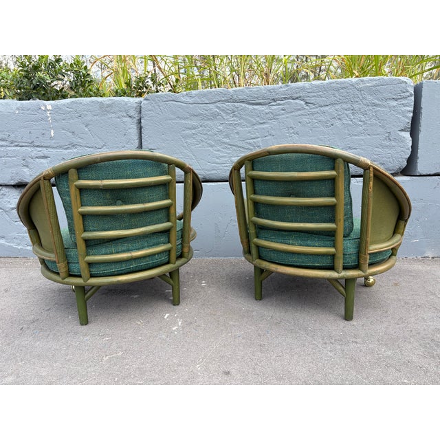 1950s Bamboo Lounge Chairs For Sale In Miami - Image 6 of 16