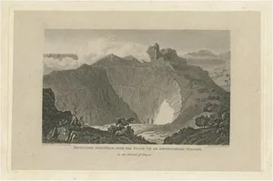After Craig, The Ancient Volcano of Owyhee or Hawaii, 1815, Print
