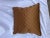 Modern Vintage Satin Brown Pattern Pillows- a Pair For Sale - Image 3 of 4