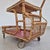 Mid-Century Modern Bar Cart in Wicker with Red Shelves, 1950s For Sale - Image 6 of 11