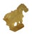 Chinese Clear Crystal Glass Vintage Dusty Finish Horse Figure For Sale - Image 5 of 7