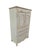 1990s 1990s Ethan Allen Country French Linen Chest Armoire Dresser Chifforobbe White Wood For Sale - Image 5 of 15