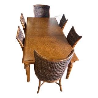 Grenadine Rectangular Dining Table With Six Chairs by Tommy Bahama For Sale