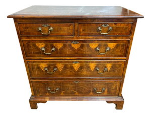 19th Century Georgian Chest of Drawers in End-Grain Wood Marquetry