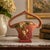 Ceramic Vintage Roseville Snowberry Pink Pottery Basket 1bk-7, Circa 1947 For Sale - Image 7 of 7