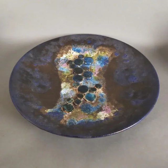 Vintage Ceramic Wall Plate, 1950s For Sale - Image 4 of 9