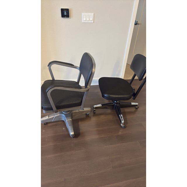 Mid-Century Modern 2 Vintage Tanker Chairs For Sale - Image 3 of 7