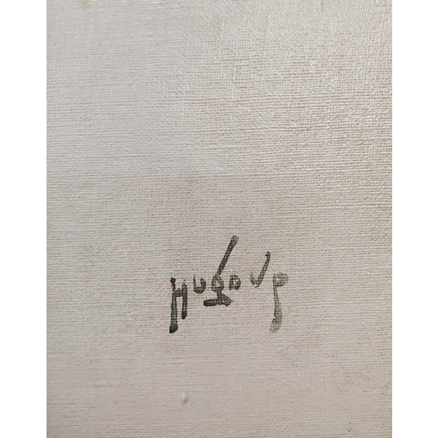 Camel Hugo Vilfred Pedersen-Portrait of a Camel-Orientalist Oil Painting C.1900s For Sale - Image 8 of 10