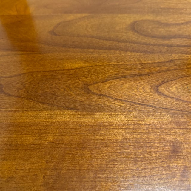 Custom Wood + Glass Side Table For Sale - Image 12 of 12