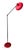 Vintage Red Anvia Floor Lamp by J.J.M. Hoogervorst For Sale