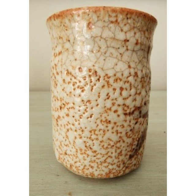 Rust and Cream Textured Studio Pottery Vessels, Set of 5 For Sale - Image 13 of 13