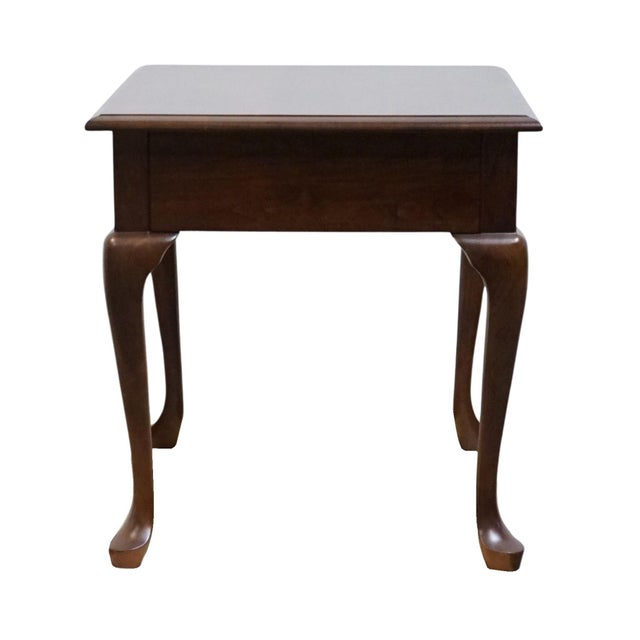 Pennsylvania House Solid Cherry Traditional Queen Anne Style 21" Accent End Table 11-1114 For Sale - Image 10 of 13