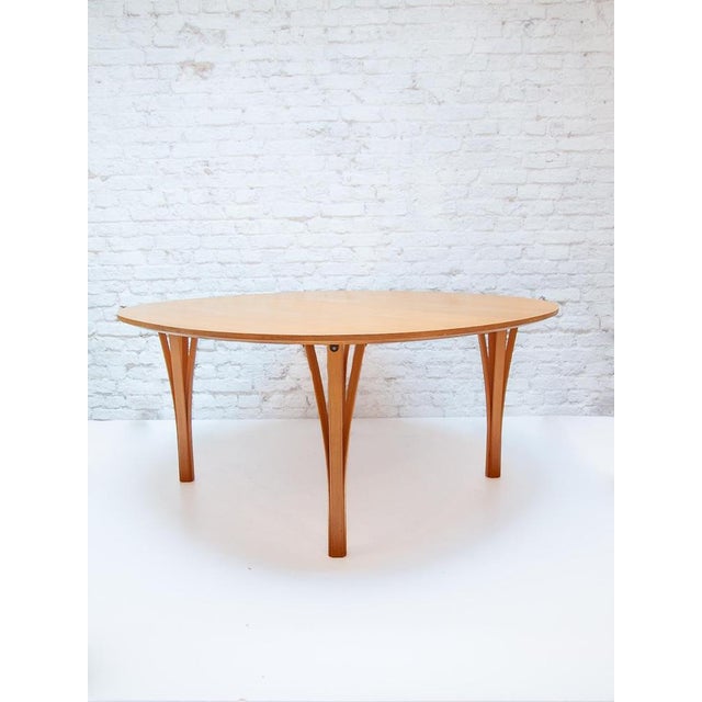 Ellipse Coffee Table attributed to Piet Hein & Bruno Mathsson for Fritz Hansen, 1990 For Sale - Image 6 of 11