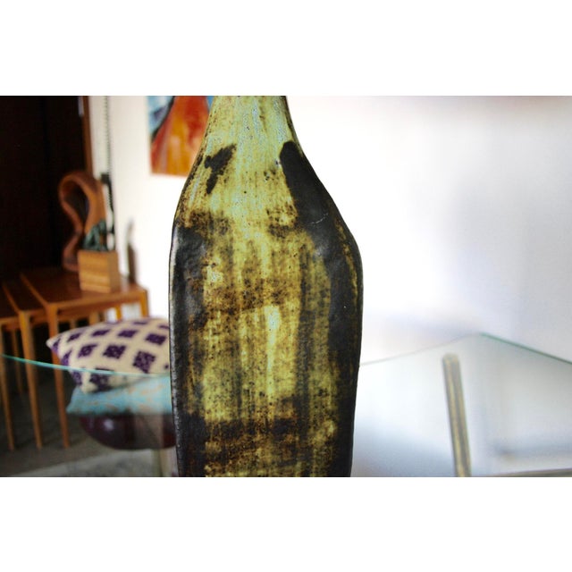 1950s Vintage Brutalist Ceramic Lamp by Nicole Raude, Paris, 1950 For Sale - Image 5 of 11