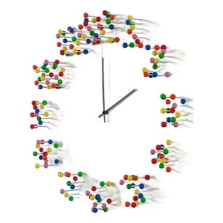 "Mocap" (Discodip) Illusionistic Wall Clock / Wall-Sculpture For Sale