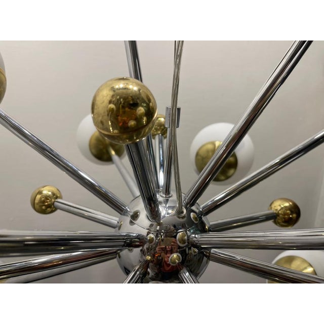 Large Space Age Sputnik Chandelier, 1990s For Sale - Image 4 of 10
