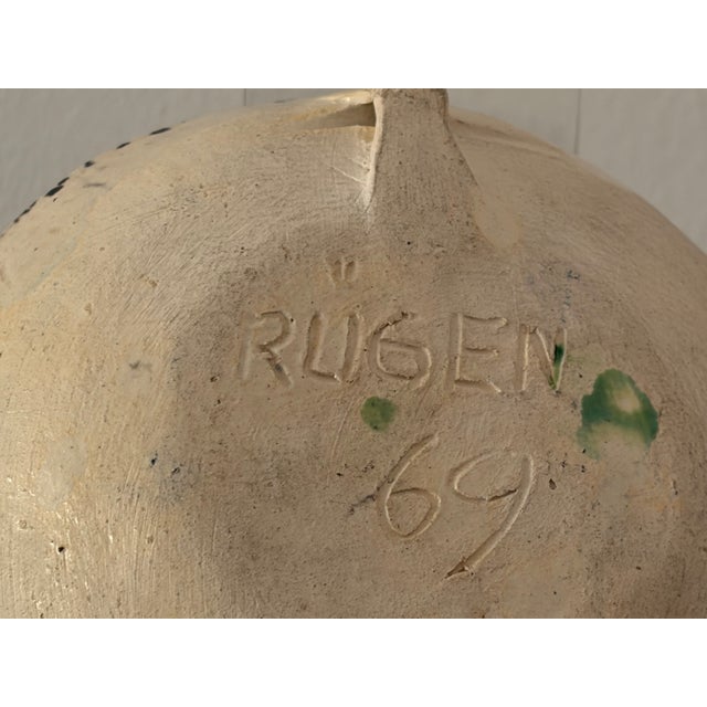 Maritime Wall Plate with Starfish from Rügenkeramik Wilhelm Löber, GDR, 1969 For Sale - Image 10 of 11