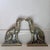 Vintage Heavy Brass and Cast Iron Seated Hunting Dog Bookends / Doorstops - Pair For Sale - Image 4 of 12