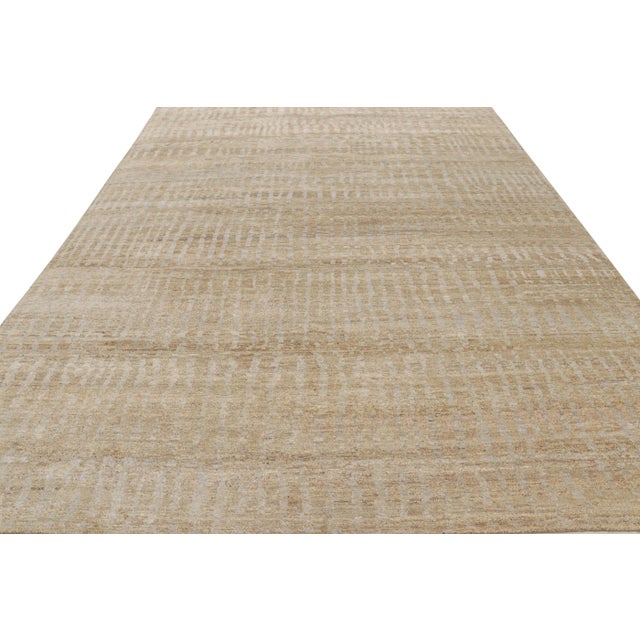 Rug & Kilim’s Contemporary Textural Rug in Beige-Brown and Gray Tones For Sale In New York - Image 6 of 8