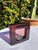 Vintage Plum Glass Square Catchall Dish For Sale - Image 9 of 17