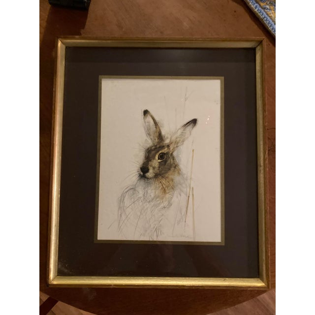 Print of a hare by the acclaimed Danish artist and illustrator Mads Stage