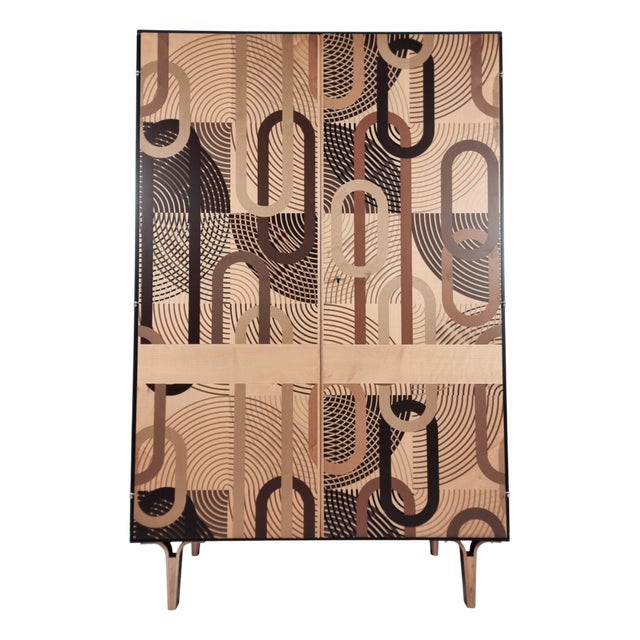 Vintage Wardrobe in Ash, 1970s For Sale