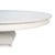 White Round White Reeded Pedestal Dining Table With Expanding Top For Sale - Image 8 of 11