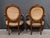 Brown Louis XVI Style Beechwood Armchairs, Early 20th Century, Set of 2 For Sale - Image 8 of 18