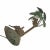 Copper 1900 Austrian Cold Painted Bronze Accent Lamp Elephant & Palm Tree Orientalist Decor For Sale - Image 8 of 9