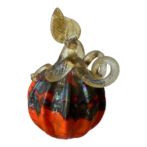 Vintage Steven Lundberg Murano Glass Style Pumpkin