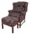 Bradington Young Georgian Style Wingback Chair and Ottoman For Sale