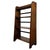A handsome and finely crafted early 20th-century English open bookcase, constructed in richly grained oak and...