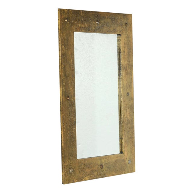 Far Pavilions Antique Gold Finish Solid Wood 23" X 31" Vanity Mirror | Small Decorative Mirror | Handmade Wall Mirror | Poeder Bathroom Mirror For Sale - Image 4 of 4