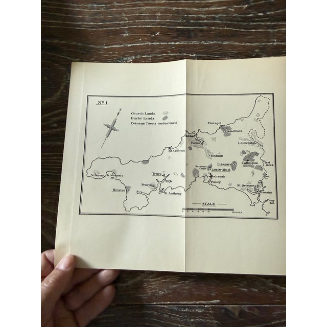 Tudor Cornwall Book 1957 Bedford Historical Series XIV English History Hardcover With Fold-Out Map For Sale - Image 11 of 12