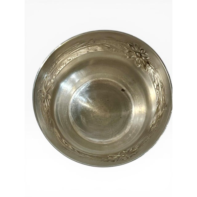 Silver French Art Deco Silver Plate Matchstick Holders or Goblets - Set of 3 Mismatched Vintage Barware For Sale - Image 8 of 8